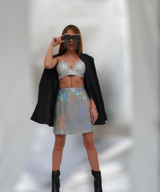 Bling bling disco skirt