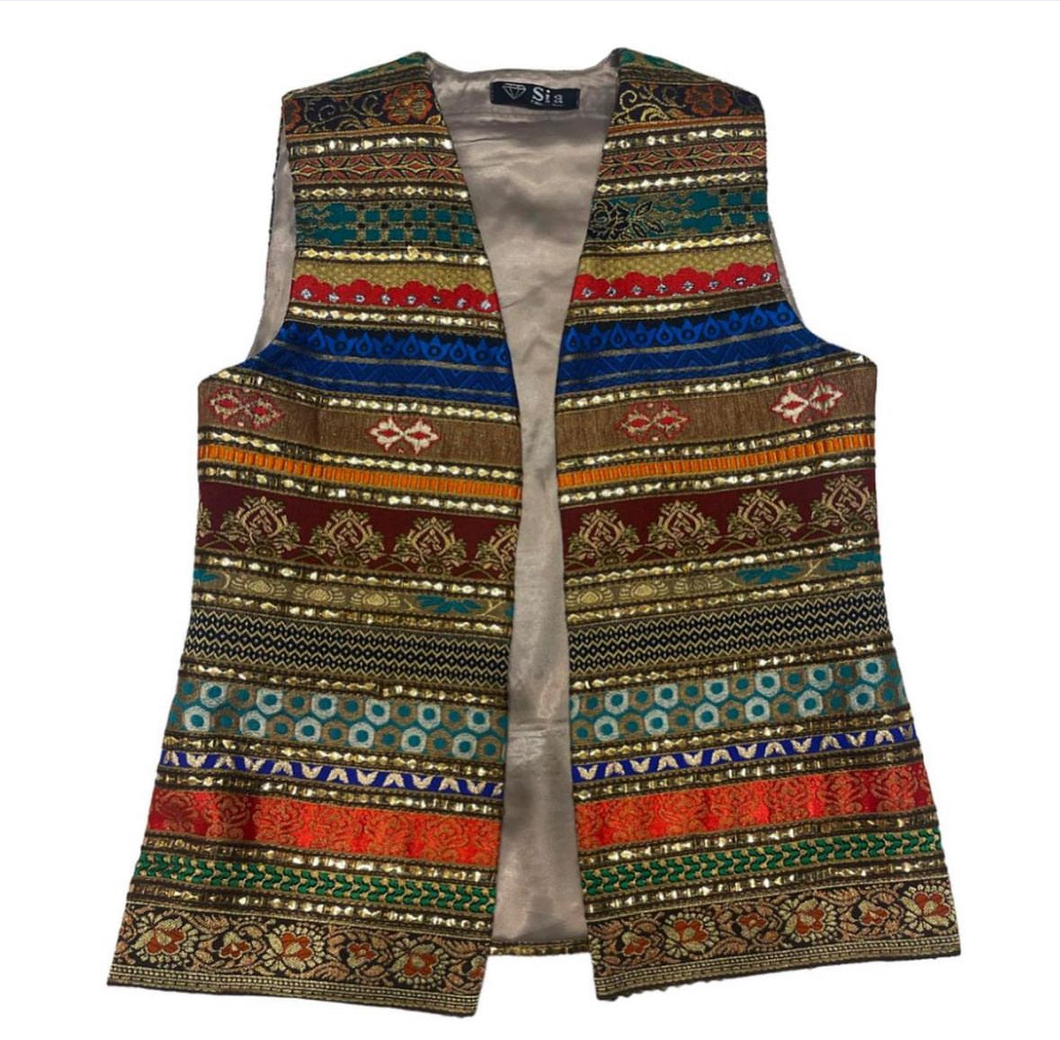 Embroidery indian vest