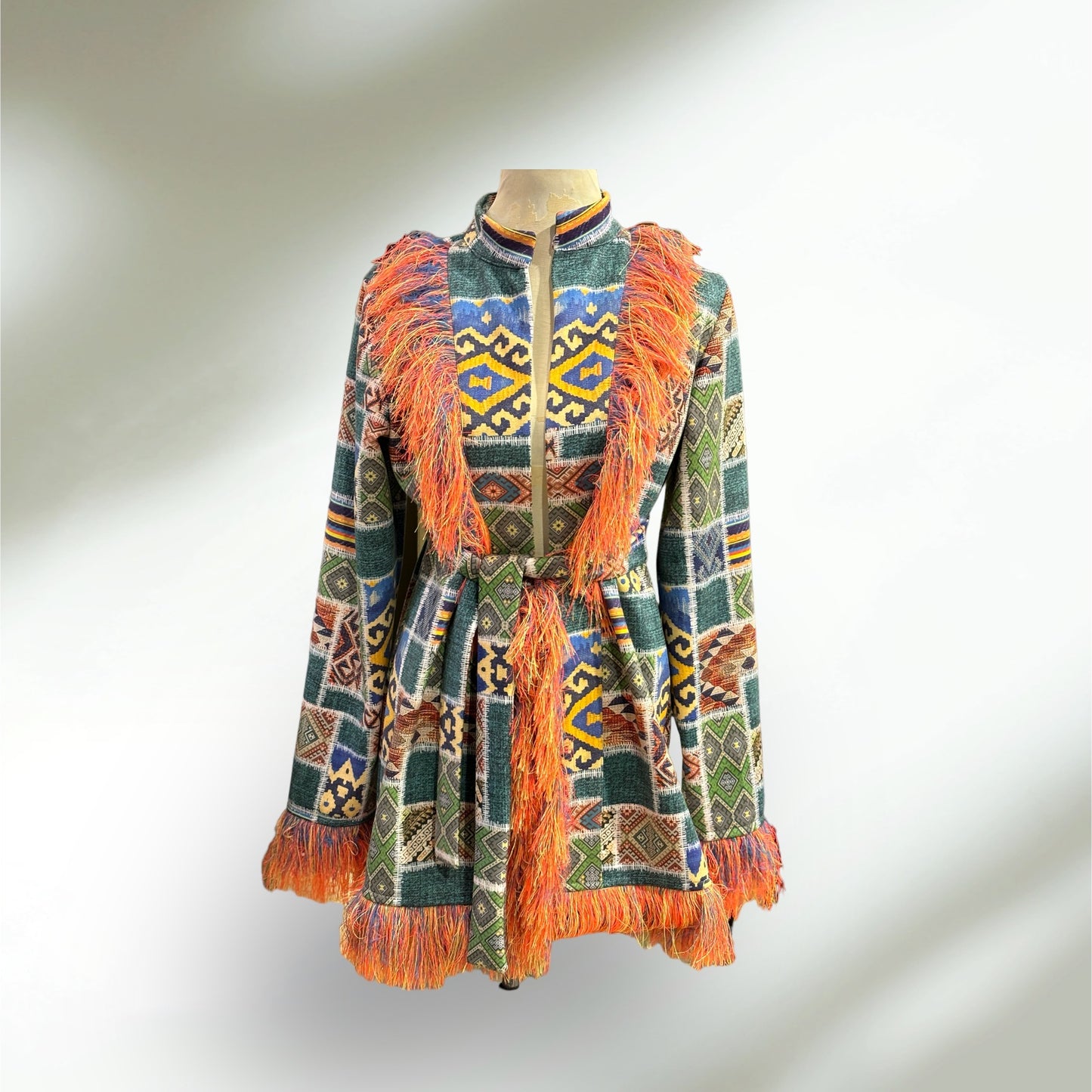 African jacket dress.